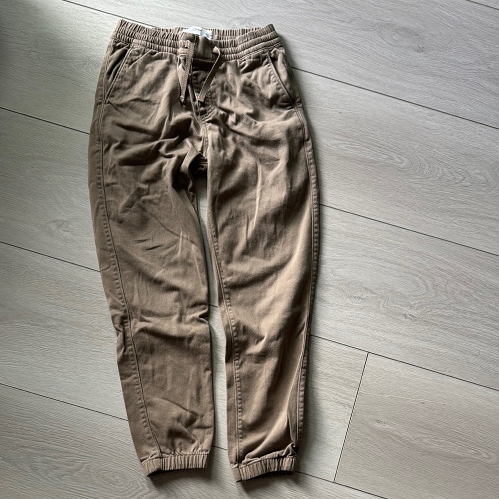 Abercrombie Kids Tan Jogger Pants